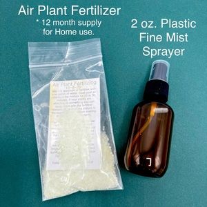 Air Plant Fertilizer with 2 oz. Fine Mist Spray Bottle Air Plant Care Terrariums